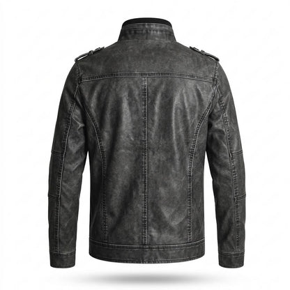 Allsaints Leather - Zatel | Washed Multi-Pocket Leather Jacket Men