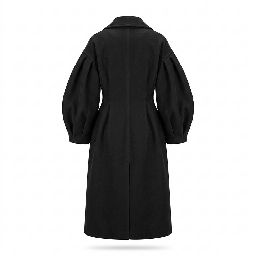 Allsaints Leather - Rolar | Tailored Voluminous-Sleeve Coat Women