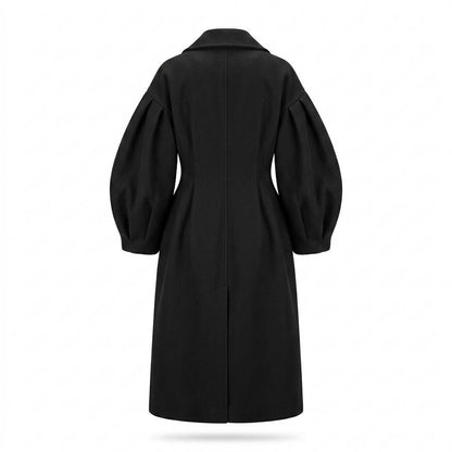 Allsaints Leather - Rolar | Tailored Voluminous-Sleeve Coat Women
