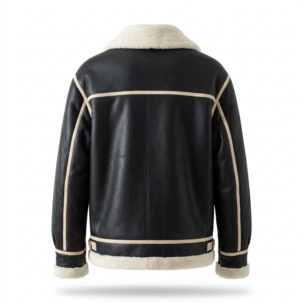 Allsaints Leather - Sevel | Shearling-Lined Zip-Up Jacket Unisex