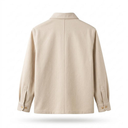 Allsaints Leather - Nevin | Stand-Collar Twill Shirt Men