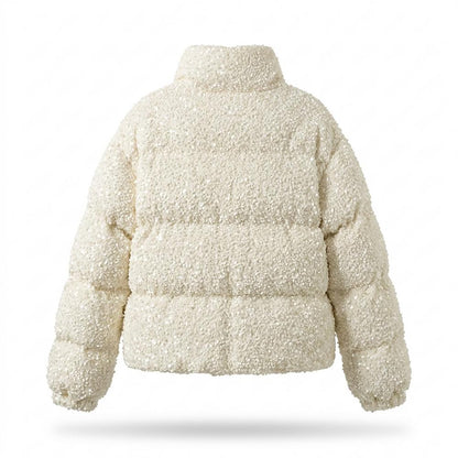 Allsaints Leather - Colan | Sequin-Embellished Quilted Jacket Women