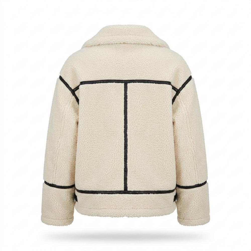 Allsaints Leather - Nosol | Sherpa Contrast-Trim Jacket Women