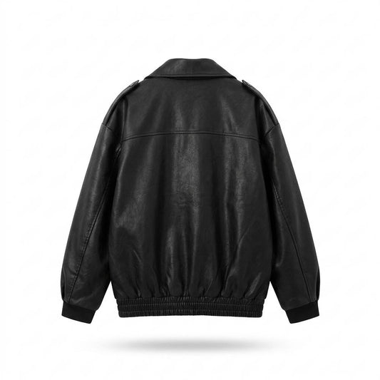Allsaints Leather - Zetir | Oversized Zip-Up Leather Jacket Unisex