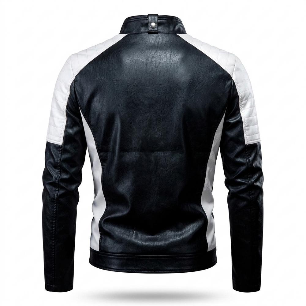 Allsaints Leather - Sowus | Two-Tone Slim-Fit Leather Jacket Men