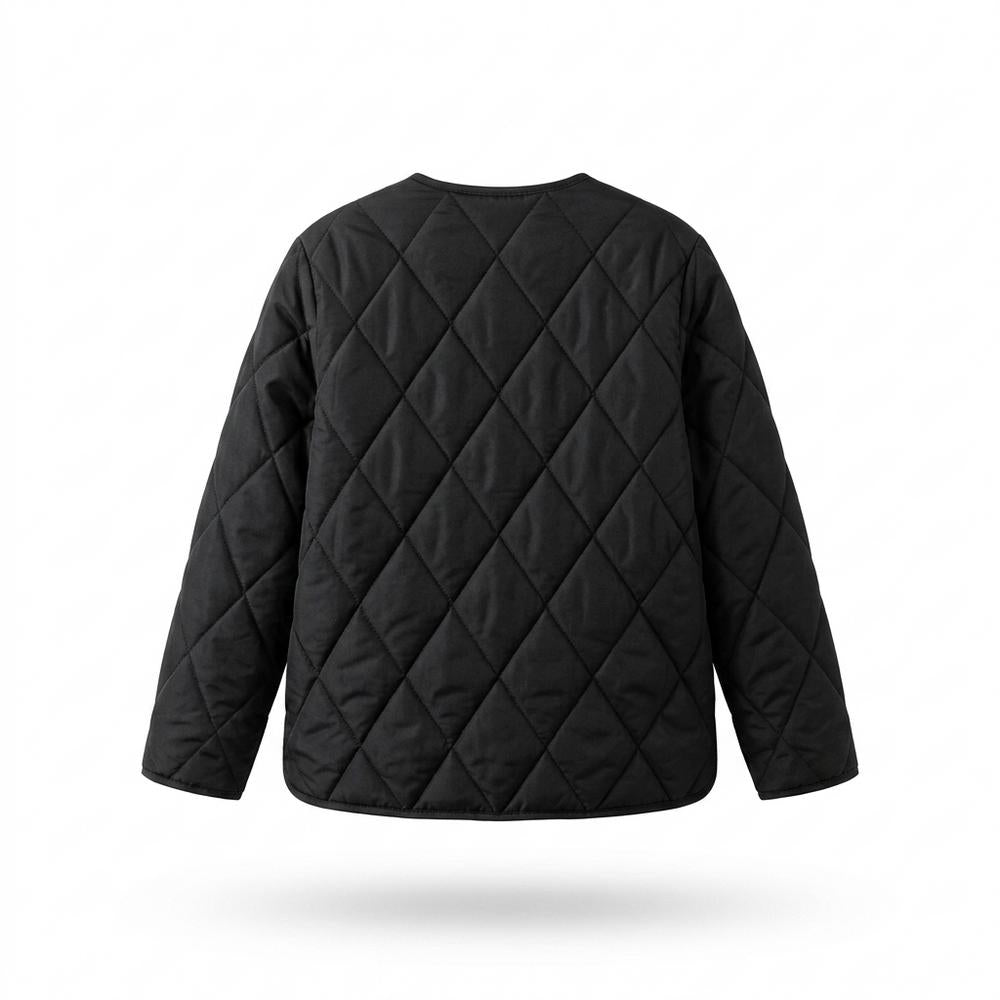 Allsaints Leather - Nokar | Quilted Collarless Jacket Women