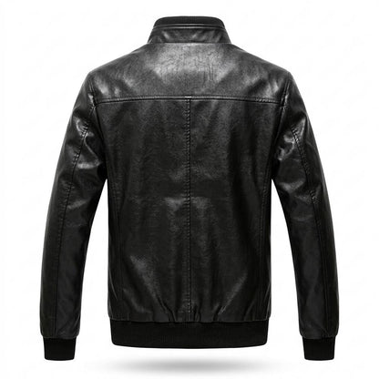 Allsaints Leather - Ladan | Zip-Up Stand-Collar Leather Jacket Men