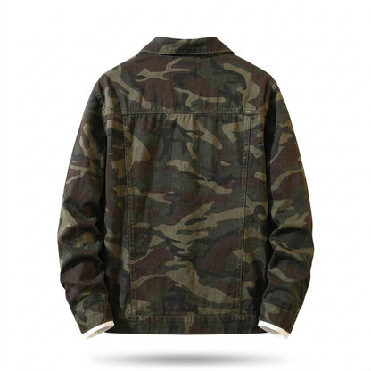 Allsaints Leather - Rihuv | Camouflage Button-Front Denim Jacket Men