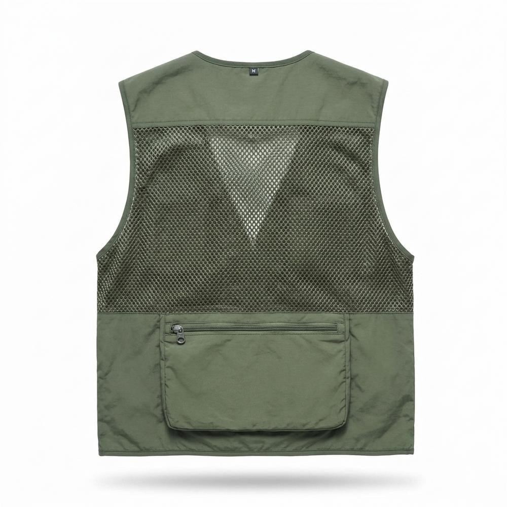 Allsaints Leather - Masan | Mesh Multi-Pocket Vest Men