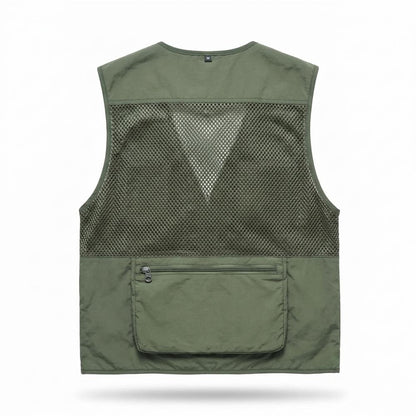 Allsaints Leather - Masan | Mesh Multi-Pocket Vest Men