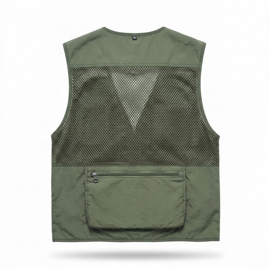 Allsaints Leather - Masan | Mesh Multi-Pocket Vest Men