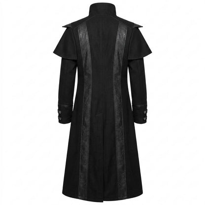 Allsaints Leather - Tisel | Decorated Longline Coat Men