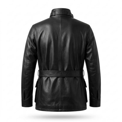 Allsaints Leather - Daven | Belted Four-Pocket Leather Jacket Men