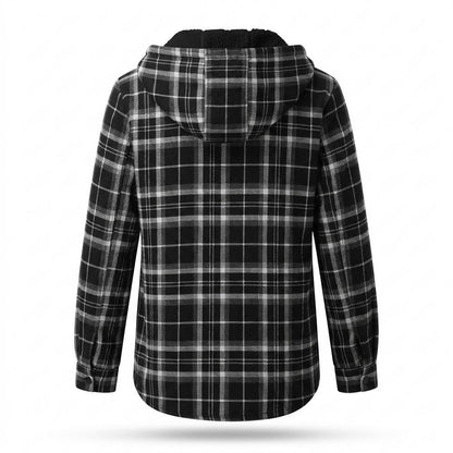 Allsaints Leather - Datal | Fleece-Lined Plaid Jacket Women