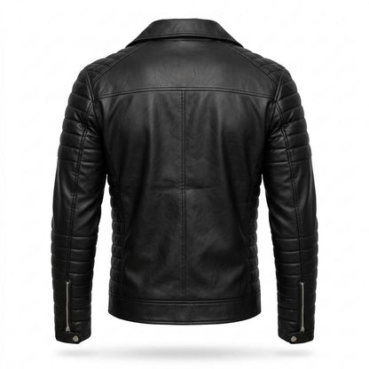 Allsaints Leather - Koras | Asymmetrical Quilted Leather Jacket Men