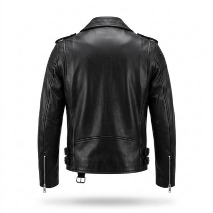 Allsaints Leather - Seken | Asymmetrical Belted Leather Jacket Men