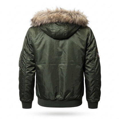 Allsaints Leather - Ritir | Padded Fur-Trimmed Jacket Men