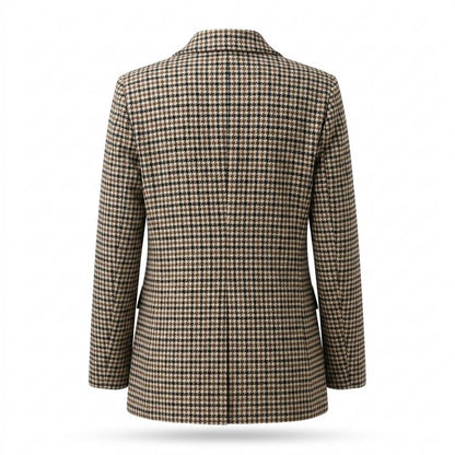 Allsaints Leather - Losan | Houndstooth Double-Breasted Blazer Women