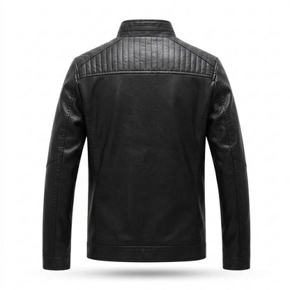 Allsaints Leather - Yoron | Zippered Stand-Collar Leather Jacket Men