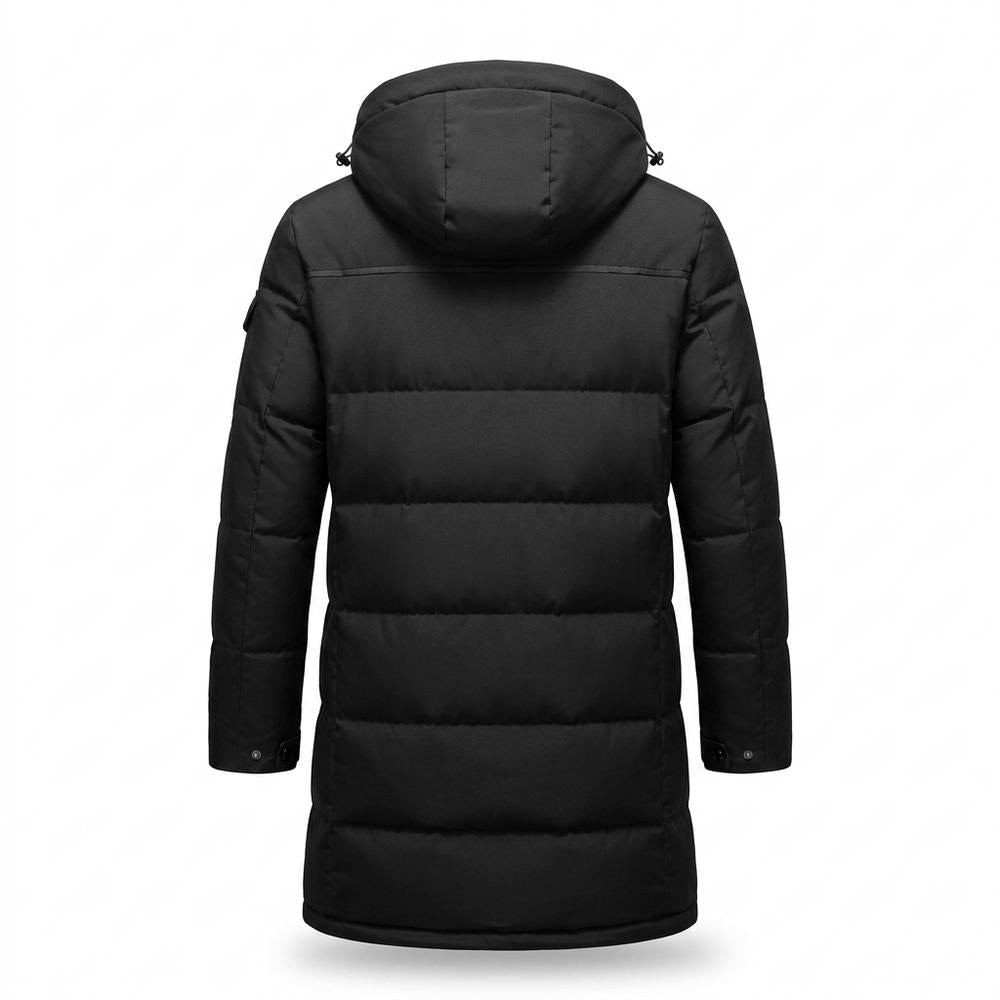 Allsaints Leather - Sadar | Padded Hooded Coat Men
