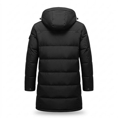 Allsaints Leather - Sadar | Padded Hooded Coat Men