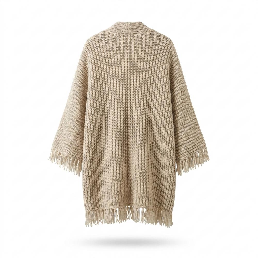 Allsaints Leather - Yosel | Fringed Chunky Knit Knit Cardigan Women