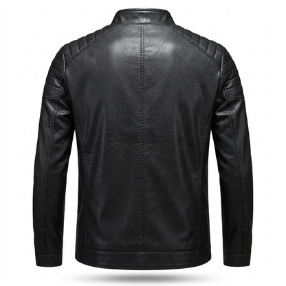 Allsaints Leather - Yomar | Quilted Zip-Up Leather Jacket Men