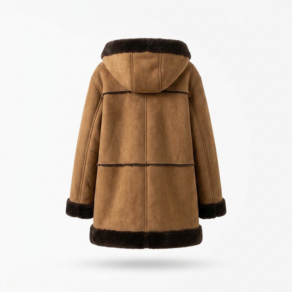 Allsaints Leather - Nevel | Hooded Shearling-Lined Coat Women