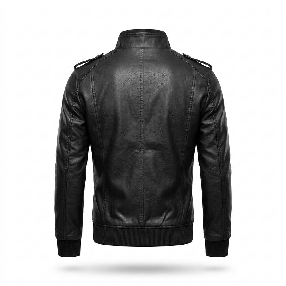 Allsaints Leather - Tivas | Quilted Zip-Up Leather Jacket Men