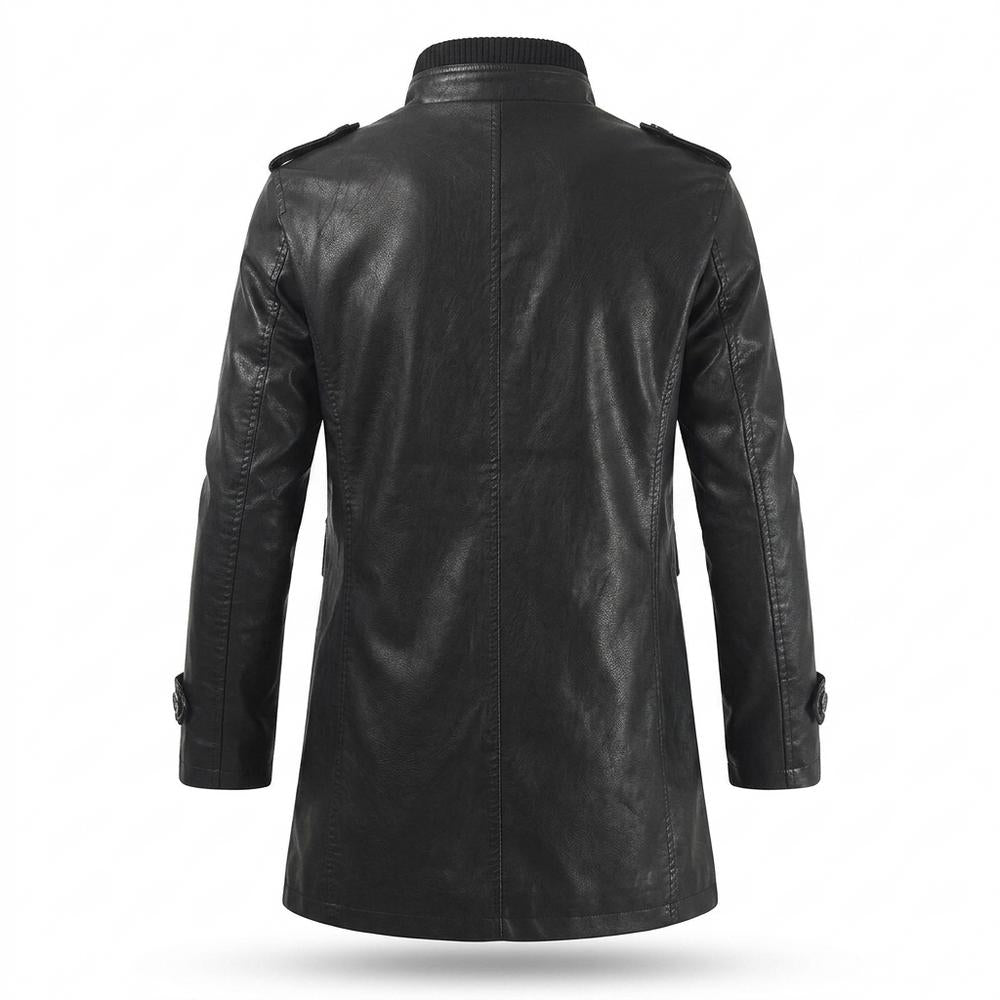 Allsaints Leather - Kevun | Lined Fitted Coat Men