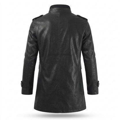 Allsaints Leather - Kevun | Lined Fitted Coat Men