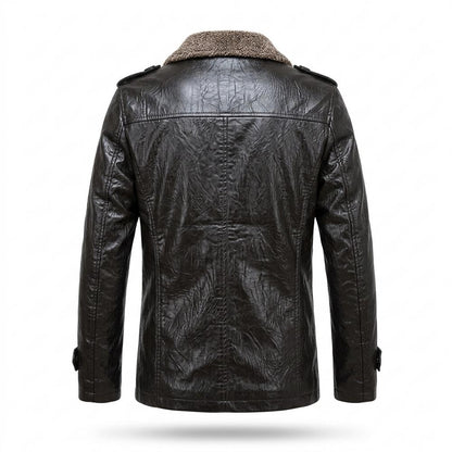 Allsaints Leather - Savak | Shearling-Lined Buttoned Jacket Men