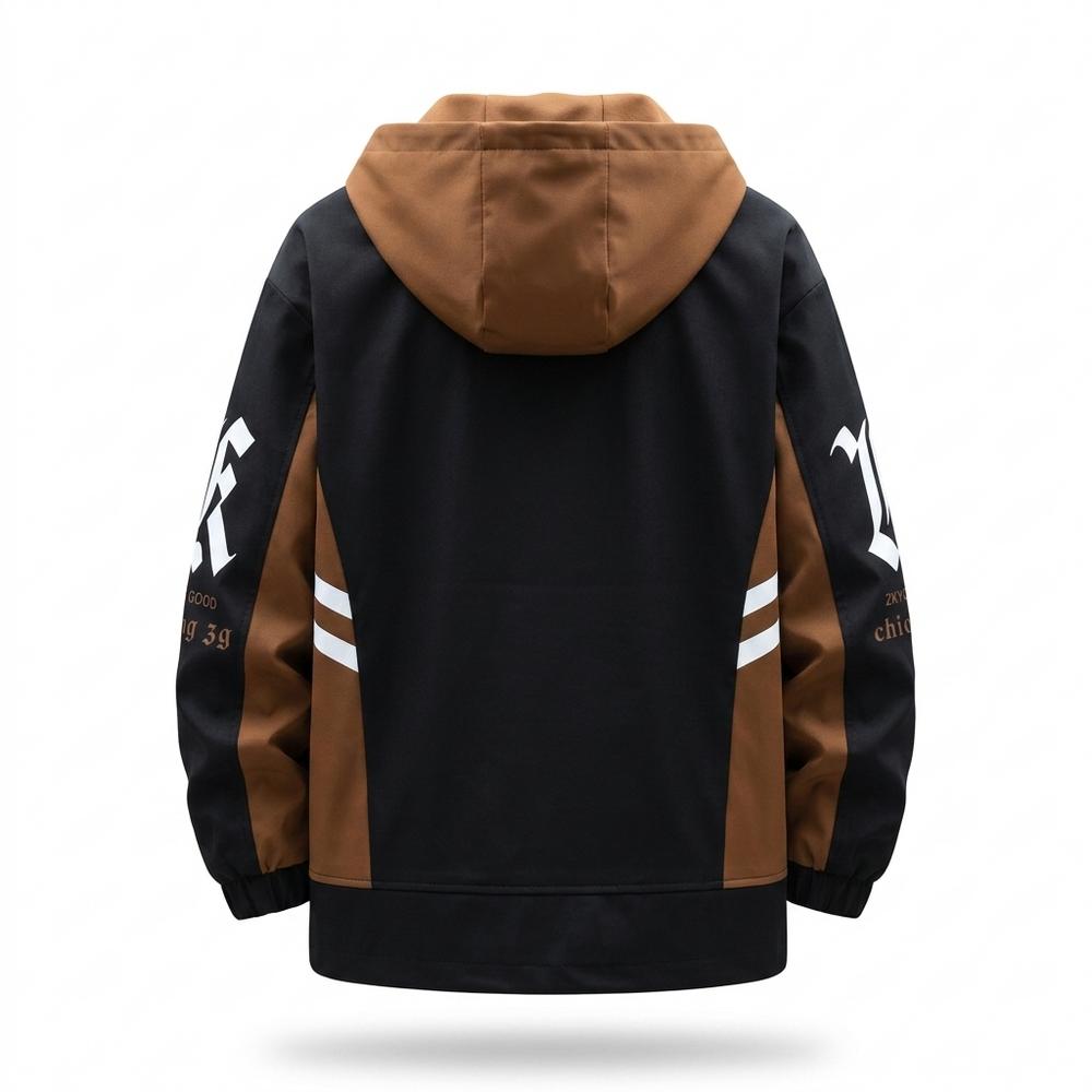 Allsaints Leather - Lenav | Hooded Color-Block Jacket Men