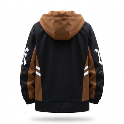 Allsaints Leather - Lenav | Hooded Color-Block Jacket Men
