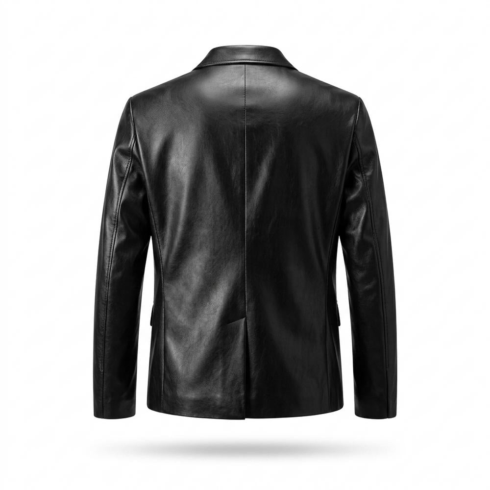 Allsaints Leather - Kevum | Leather Single-Button Blazer Men