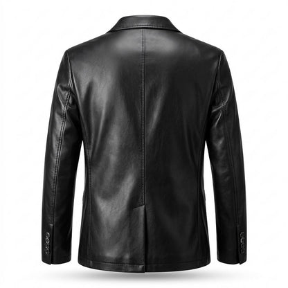 Allsaints Leather - Tirel | Leather Two-Button Blazer Men