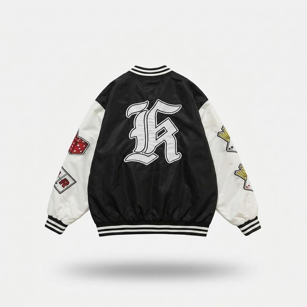 Allsaints Leather - Yoduv | Embroidered Two-Tone Jacket Unisex
