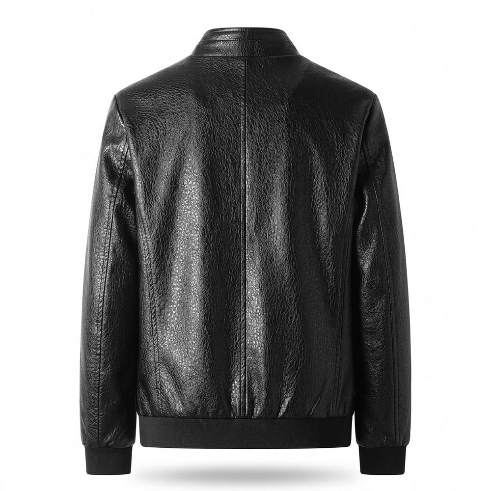 Allsaints Leather - Saven | Textured Lined Leather Jacket Men
