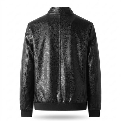 Allsaints Leather - Saven | Textured Lined Leather Jacket Men