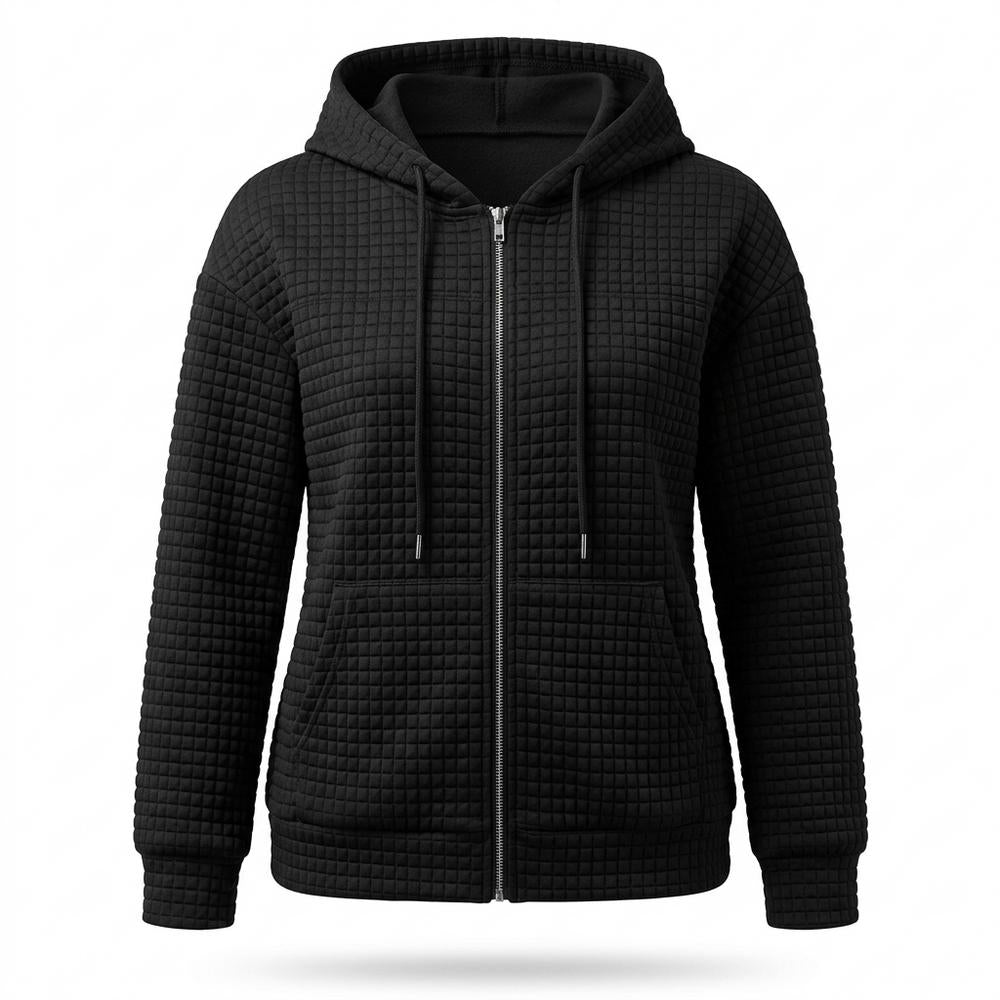 Allsaints Leather - Nisin | Quilted Zip-Up Hoodie Women