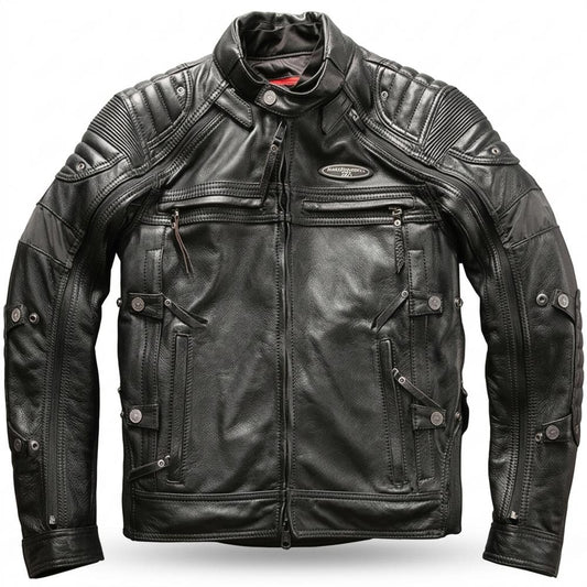 Allsaints Leather - Vonat | Padded Functional Leather Jacket Men