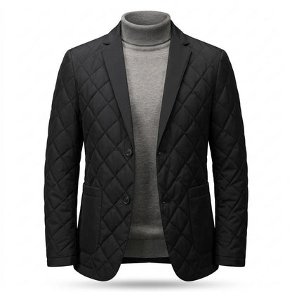 Allsaints Leather - Kaser | Quilted Tailored Blazer Men