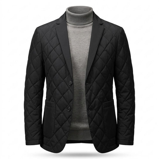 Allsaints Leather - Kaser | Quilted Tailored Blazer Men