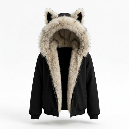Allsaints Leather - Rolan | Faux-Fur Hooded Zip-Up Jacket Women