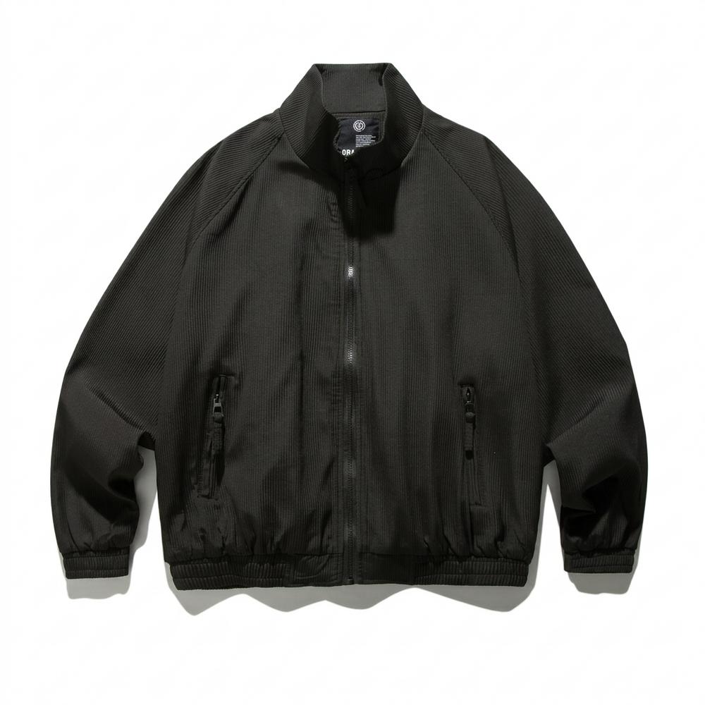 Allsaints Leather - Tatir | Ribbed Zip-Up Jacket Unisex