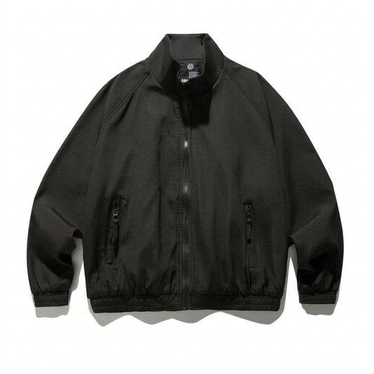 Allsaints Leather - Tatir | Ribbed Zip-Up Jacket Unisex