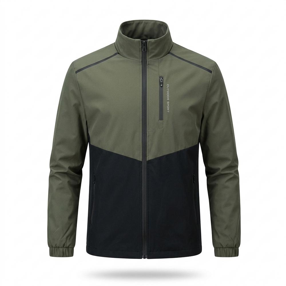Allsaints Leather - Mamer | Color-Block Zip-Up Jacket Men