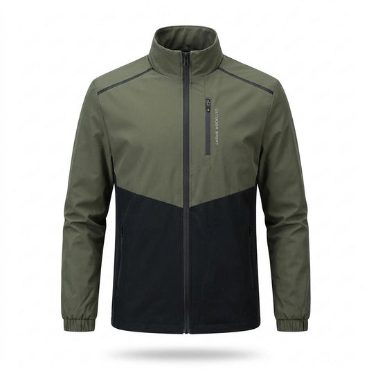 Allsaints Leather - Mamer | Color-Block Zip-Up Jacket Men