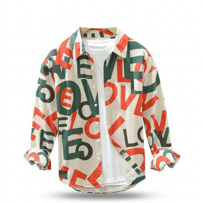 Allsaints Leather - Laran | Printed Long-Sleeved Shirt Men