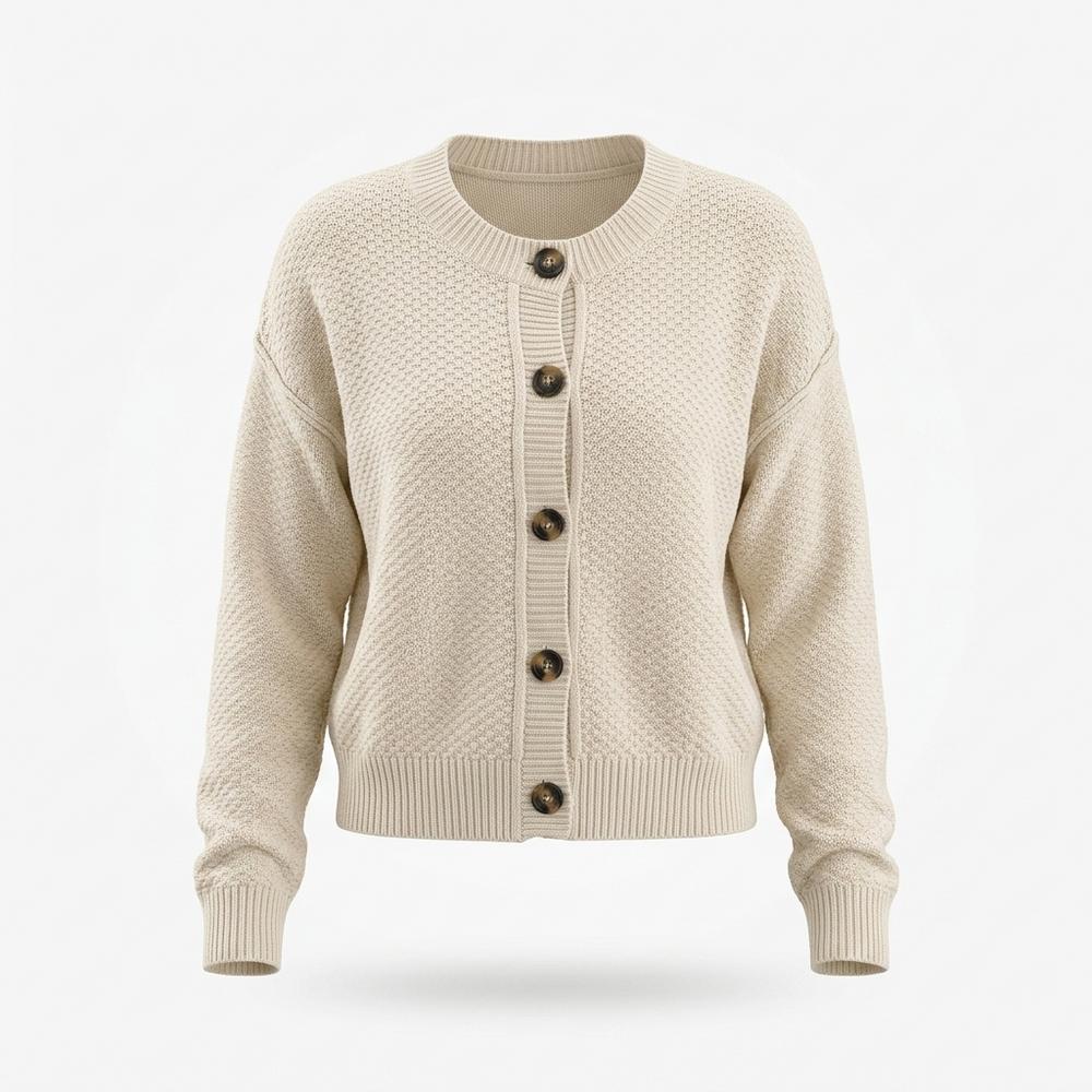 Allsaints Leather - Armin | Textured Button-Front Knit Cardigan Women